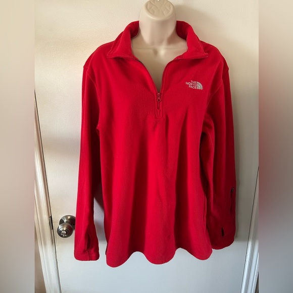 The North Face Red Fleece Pullover M - Picture 1 of 5